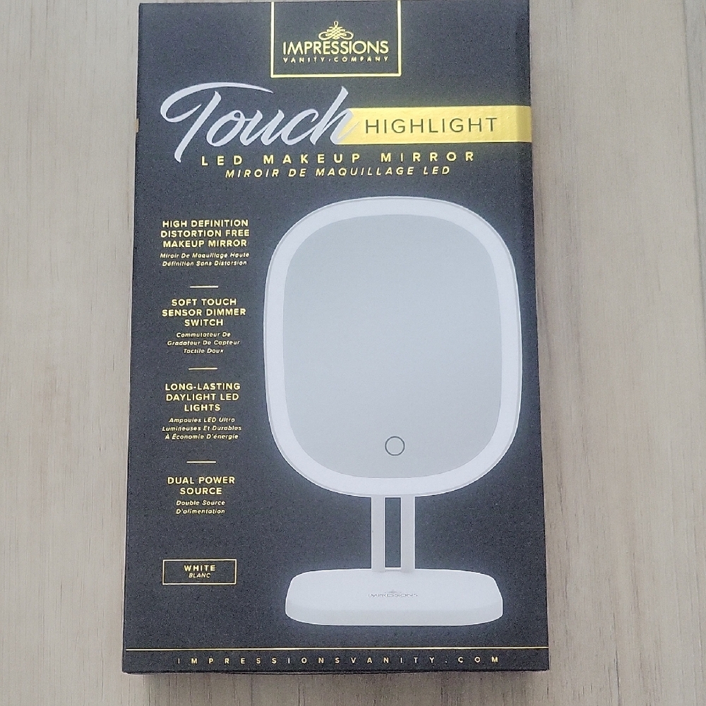 Impressions Vanity LED Makeup Mirror - White
